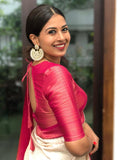 Sugathari Beige Womens Kanchipuram Art Silk Saree With Blouse Piece (Kanchipuram 2004 Beige Pink)