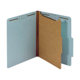 Office Depot Pressboard Classification Folders With Fasteners, Letter Size, 100% Recycled, Light Blue, 10 pk, OD23730R