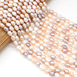 Natural Pearl Beads Irregular Mixed Colors Freshwater Pearl Beads for Jewelry Making Necklace DIY Gift Craft 6-7mm