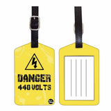 Nutcase Designer Luggage Travel Baggage Tags Single Tag With Name Card Inside Danger