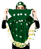 Vinsh Enterprise Summer Face Scarf | Scarf For Vehicle Driver | Full Face Covering Scarf For Women & Girls (Jiya Green)