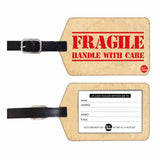 Nutcase Designer Luggage Travel Baggage Tags Set Of 2 With Name Card Inside Fragile
