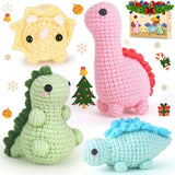 Crochet Kit for Beginners, Beginner Crochet Kit for Adults with Step-by-Step Video Tutorials, DIY Crochet Animal Kits Knitting S