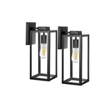 hykolity Outdoor Wall Lantern, Waterproof Exterior Wall Sconce Light Fixture, Anti-Rust Wall Mount Light with Clear Glass Shade,