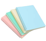 YIKANGHENG 4 Pcs A5 Size Spiral Notebook, 4 Color 8.3 Inch x 5.9 Inch Thick Plastic Hardcover 7mm College Ruled 80 Sheets for St