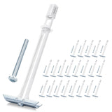 Heavy Duty Drywall Anchor Bolts with 3/16  -24 Bolts for TV Mounting Kits Stainless Steel Hollow Wall Anchors Holds Up to 240 l