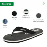 Ortho Joy Extra Soft Doctor Ortho Slippers For Men - Orth_Msp04_Gry_11,Grey,11,B09JSM49QS
