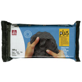 Activa Plus Clay, Black, 1.1lb (500g) - Natural Self Hardening Air-Dry Clay - Professional Clay for Modeling, Arts & Crafts