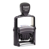 Trodat T5444 Trodat Professional 5in1 Date Stamp, SelfInking, 1 1/8 x 2, Blue/Red