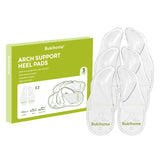 Bukihome Arch Support Shoe Insoles for Flat Feet,3 Pairs Gel Arch Inserts for Plantar Fasciitis, Adhesive Arch Pad for Relieve P