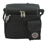 Transworld Durable Deluxe Insulated Lunch Cooler Bag (Many Colors and Size Available) (9 x 7 x 8, Black)