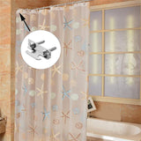 AXLIZER 2 Sets Curtain Rod Side Bracket Curtain Rod Ceiling Side Mounting Bracket with Screws Curtain Hook Accessories, Silver