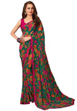 Gosriki Women'S Printed Semi Georgette Saree With Blouse (Apne-Green-Go_Green),Green,,B0B1F2WVW2