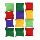 Halloluck 12 Pack 2inch/5cm Nylon Bean Bags Children Family Adults Outdoor Yard Games Bean Bag Toss Carnival Toy Bean Bag Toss G