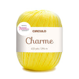Circulo Charme Yarn for Crochet and Knitting - 433 yds - 100% Mercerized Brazilian Virgin Cotton - Soft Sport Weight - Color 123