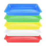 Plastic Art Trays,5 Pieces Stackable Activity Crafts Organizer, Serving, Jewelry Tray for DIY Projects, Painting, Beads, Organiz