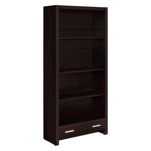 Benjara Wooden Bookcase With 3 Shelves And 1 Drawer, Brown