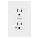 TOPELE 15 Amp GFCI Outlet 125 Volt Tamper-Resistant and Weather-Resistant, Receptacle, Indicator with LED Light, Nylon Wallplate