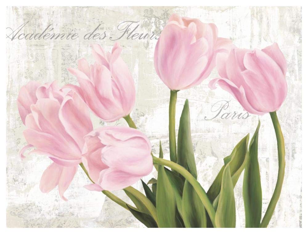 Academie Des Fleurs-Paper Art-50,,X38,,