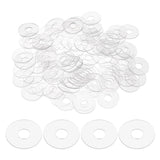 HARFINGTON 150pcs M10 PVC Flat Washers 10mm ID 30mm OD 1mm Thick Sealing Gasket Ring Spacer Metric Round Washers Replacement for