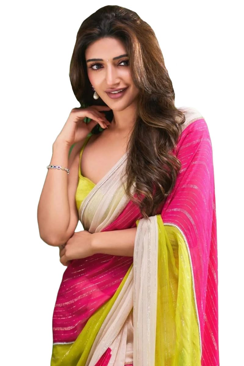 Anni Designer Women'S Cotton Multicolor With Zari Stripes Padding || Ideal For Birthday Wear Office Wear Weddings & Festive Celebrations || Perfect For Grand Occasion || Latest Trending Saree.,Multicolour,Free Size