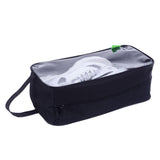 Gold Leaf Sport Shoe Packing Bag Waterproof Oxford Shoe Organizer With Clear Side, Zipper & Handle, Dustproof Travel Shoe Stor