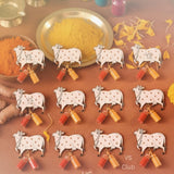 VS Club 50 Pieces Roli Haldi Pusupu Kumkum Dome Glass Bottle Gift Set | Thamboolam Return Gifts for Wedding, Pooja, Diwali, Rakh