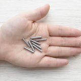 100 Pieces 3 mm x 18 mm Dowel Pin Stainless Steel Shelf Support Pin Metal Fasten Elements by Yesallwas
