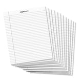 Amazon Basics Legal/Wide Ruled 8-1/2 by 11-3/4 Legal Pad, White, 600 Count (12 Pack of 50 Sheets)
