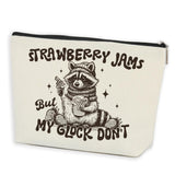 Funny Pun Raccoon Makeup Bag Sarcastic Animal Humor Cosmetic Bag Raccoon Stuff Raccoon Gifts Funny Gifts for Women Raccoon Lover