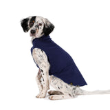 Goldpaw Stretch Fleece Dog Sweater - with Spandex for 4-Way Stretch - Soft, Comfortable Dog Coat - Machine Washable - Made in the USA - Navy - Size 12