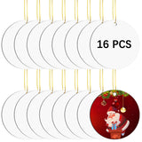 16 pcs Metal Sublimation Ornament Blanks