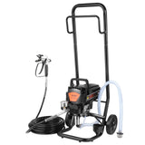 VEVOR Stand Airless Paint Sprayer with Cart, 950W 3000PSI High Efficiency Electric Airless Sprayer, Fine and Even Painting Effec