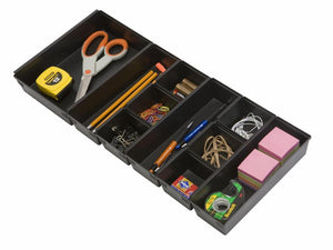 Dial Industries B689K Drawer Organizer Tray Set, Black