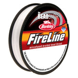 The Beadsmith Fireline by Berkley MicroFused Braided Thread 6lb. Test, 006/.15mm Diameter, 50 Yard Spool, Crystal Color 