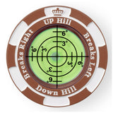 SlopeMaster ProGreen Reader - Golf Hat Clip Ball Marker with High Precision Green Reading Aid Golf Accessories for Men Women(Bro
