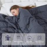 Alomidds Weighted Blanket (60X80,20Lbs Queen Size - Grey), Weighted Blankets For Adults And Kids,Cooling Breathable Soft And