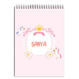 Moms Charm Custom Cover Drawing Book/Sketch File Any name/design Unicorn Frame Personalize with Name 100 GSM Paper 7.