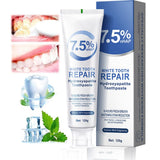 7.5 Toothpaste Hydroxyapatite, Hidroxiapatita Pasta Dental, Enamel Protection and Tooth Strengthening, Gentle Mint, Fresh Breath