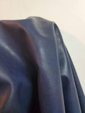 NAT Leathers | Navy Soft Faux Vegan PU (Peta Approved Vegan) Leather by The Yard Synthetic Pleather 0.9 mm Nappa Yards (900 inch