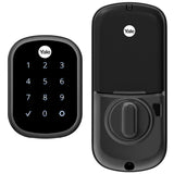 Yale Assure Lock SL KeyFree Touchscreen Door Lock in Black Suede (YRD256NRBSP) Keyless Entry, No WiFi