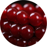 Bidyingvic 8MM 100PCS Natural Stone Red Agate Loose Beads for Jewelry Making DIY Bracelet
