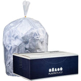 Plasticplace 4 Gallon Trash Bags, 6 Microns, Clear Garbage Can High Density Liners, 17 x 18 (2000 Count)