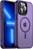 Yzoiko Strong Magnetic Case for iPhone 13 Pro [10Ft Military-Grade Protection] Compatible with MagSafe Shockproof Slim Thin Cove