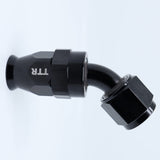 AN-6 6AN AN6 45 Degree PTFE Reusable Swivel Fitting Hose End Grade A Black 80-045-06BK