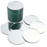 Juvale 50Pack of Small Round Mirrors for crafts, 3Inch glass Tile circles for Wall and Table Decor, Mosaics, DIY Home Projects