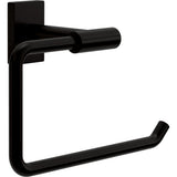 Franklin Brass Hartwell (1-Pack) Toilet Paper Holder, Euro Single Post Tissue Roll Wall Mount TP Storage, Matte Black Bathroom D