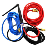 CK Worldwide CK20-12SF 250A 12.5' 3-Pc Red Metal TIG Welding Torch