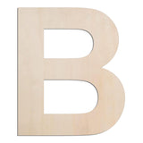 MGTECH 12 Inch Large Wooden Letter B, 1/4 in Thick Big Wood Letter for Crafts and Wall Decor