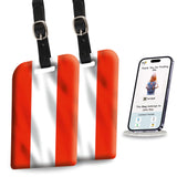 [Pack 2] Tag8 Austria Flag Smart Luggage Tag |Trendy Luggage Tag Id Identification | Suitcase Tag | Fashionable Digital Name Tag